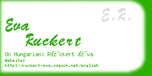 eva ruckert business card